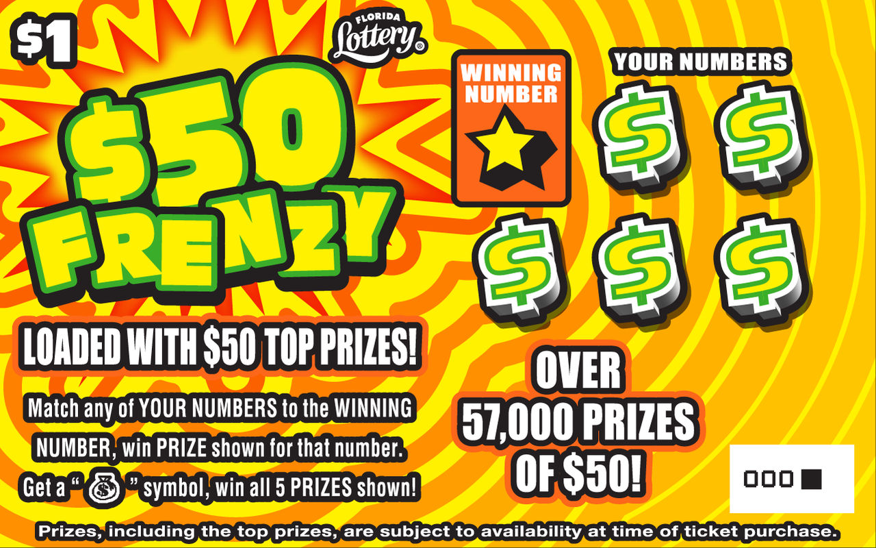 FL Lottery - $50 Frenzy (#1536) - scratch off odds