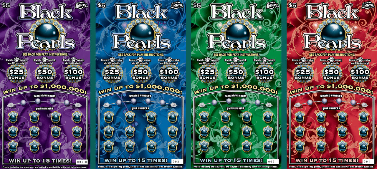 BLACK PEARLS scratch-off from Florida Lottery