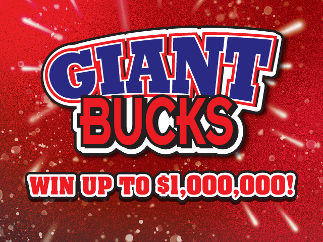 GIANT BUCKS ticket