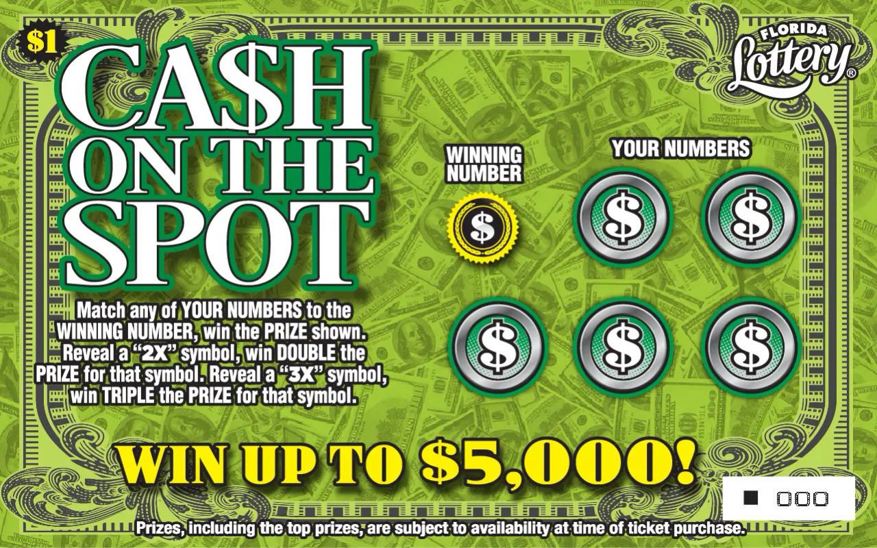 FL Lottery - Cash On The Spot (#5050) - scratch off odds