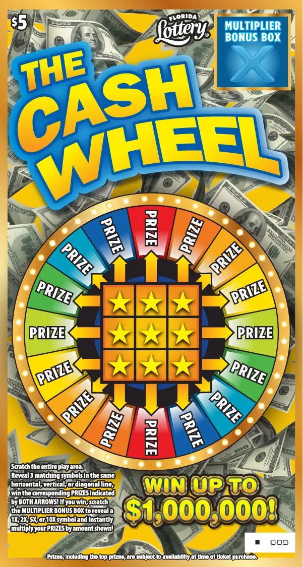 FL Lottery - The Cash Wheel (#5059) - scratch off odds