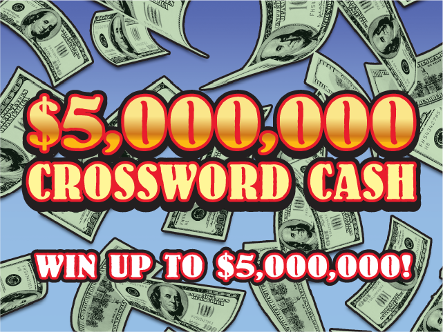 $5MM Crossword Cash ticket