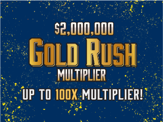 $2,000,000 GOLD RUSH MULTIPLIER	 ticket