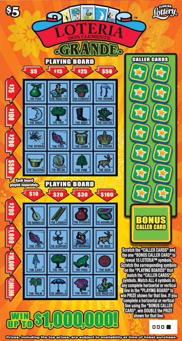 FL Lottery - Loteria™ Grande (#1561) - scratch off odds