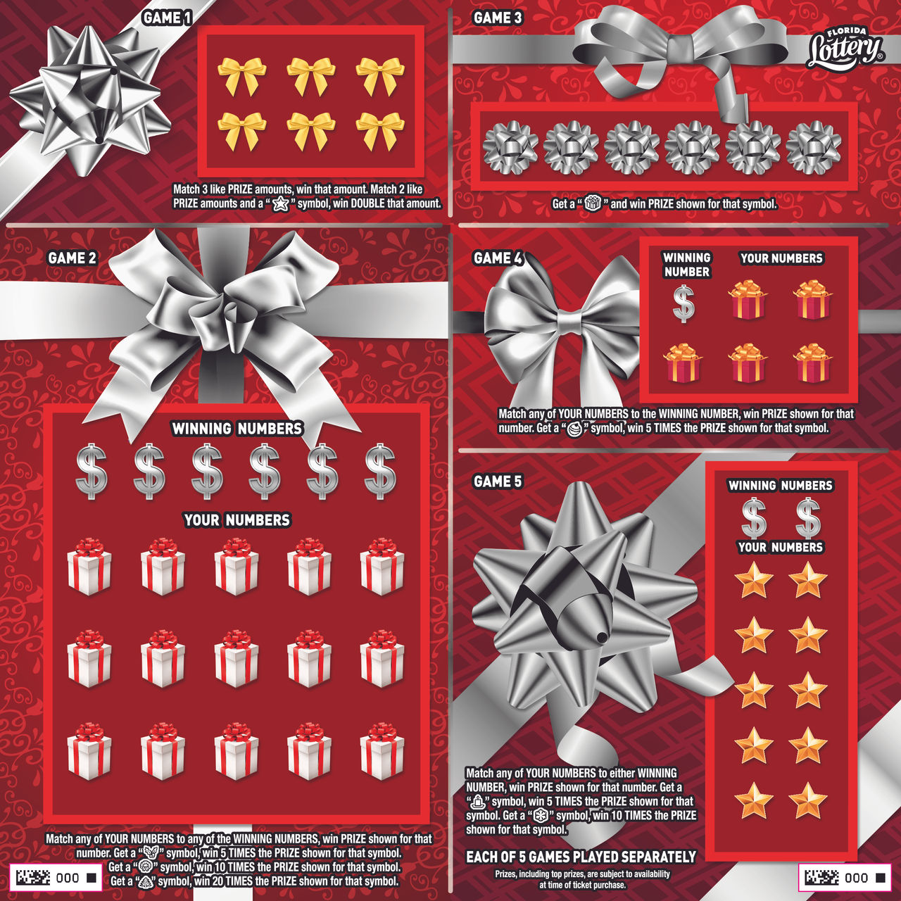 FL Lottery - The Perfect Gift (#7028) - scratch off odds