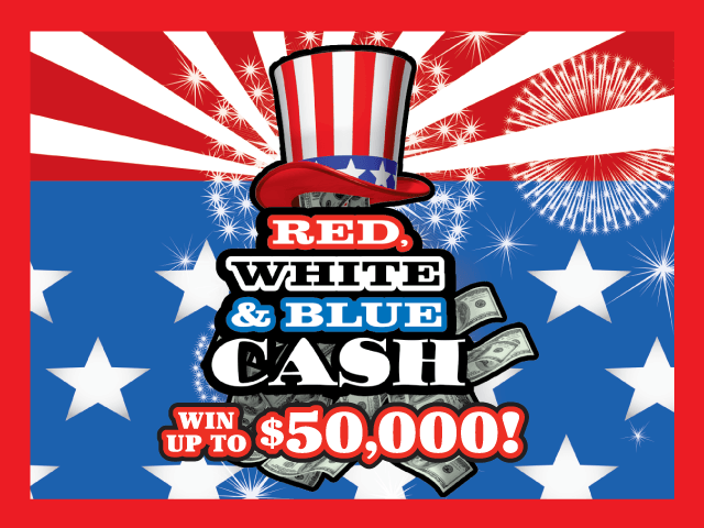 Red, White & Blue Cash ticket