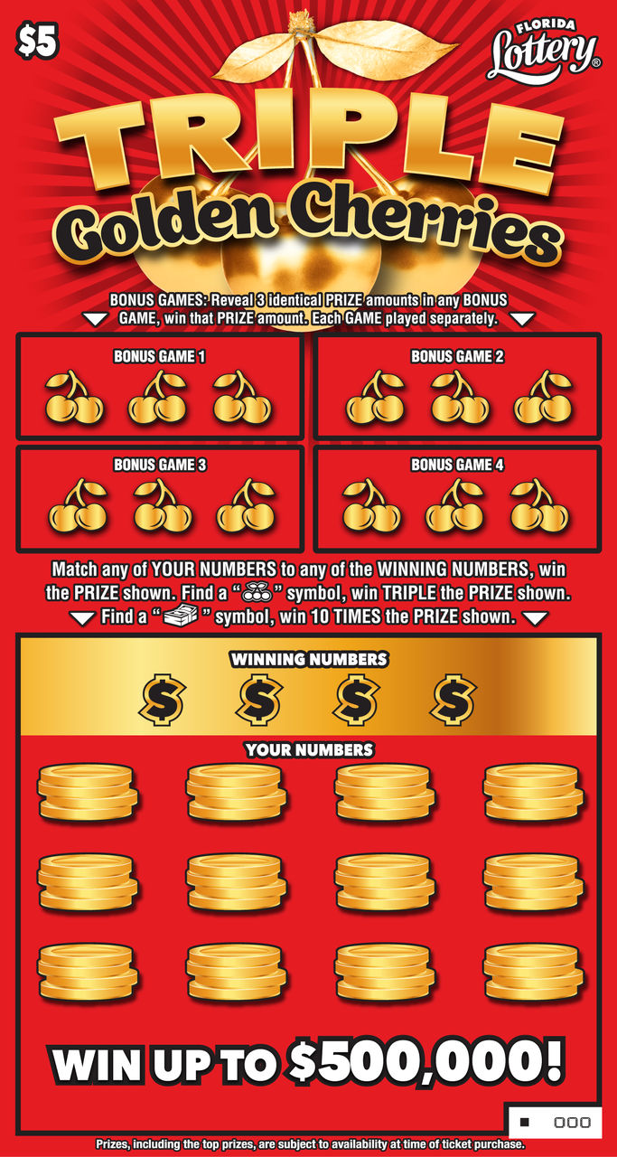 FL Lottery - Triple Golden Cherries (#5054) - scratch off odds