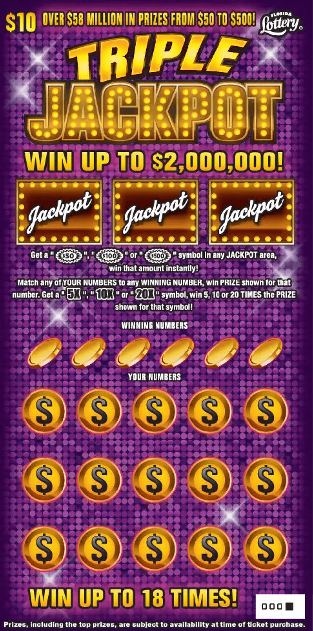 FL Lottery - Triple Jackpot (#1572) - scratch off odds